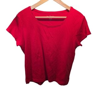 Chico's Sz. Xlarge Red Short Sleeve Tshirt